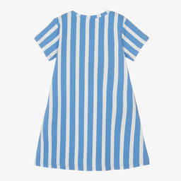 Mini Rodini-Голубое платье в полоску с мышатами | Childrensalon Outlet