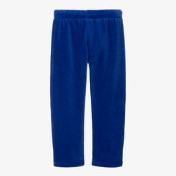Mini Rodini-Girls Blue Velour Jewels Joggers | Childrensalon Outlet