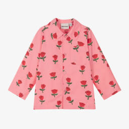 Mini Rodini-قميص قطني وردي مزهر للبنات | Childrensalon Outlet