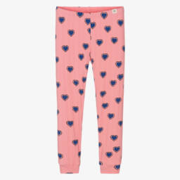 Mini Rodini-Уютные розовые леггинсы с сердечками для девочек | Childrensalon Outlet