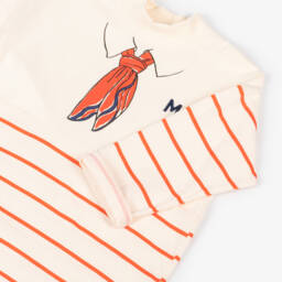 Mini Rodini-Girls Cream Scarf Patterned Dress | Childrensalon Outlet