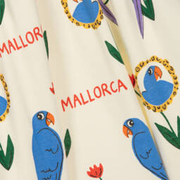 Mini Rodini-Girls Ivory Parrot Print Dress | Childrensalon Outlet