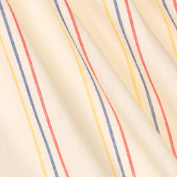 Mini Rodini-قميص قطن عضوي وكتان مقلم لون عاجي | Childrensalon Outlet