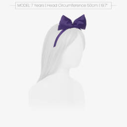 Mini Rodini-Аксессуар для волос с атласным бантом лаванда для девочек | Childrensalon Outlet