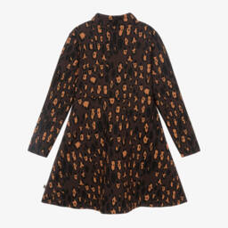 Mini Rodini-فستان بطبعة فهد لون بني | Childrensalon Outlet