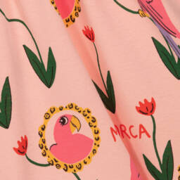 Mini Rodini-Girls Light Pink Parrot Dress | Childrensalon Outlet