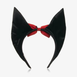 Mini Rodini-Girls Midnight Bat Ears Headband | Childrensalon Outlet