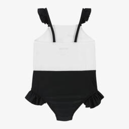 Mini Rodini-Girls Monochrome Dolphin Swimsuit | Childrensalon Outlet