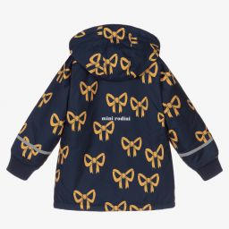 Mini Rodini-Синяя куртка с бантиками для девочек | Childrensalon Outlet