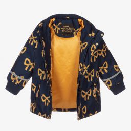 Mini Rodini-Синяя куртка с бантиками для девочек | Childrensalon Outlet