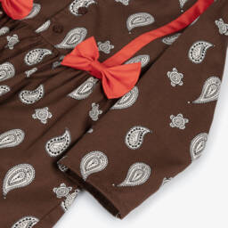Mini Rodini-Girls Organic Cotton Paisley Dress | Childrensalon Outlet