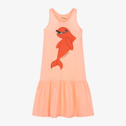 Mini Rodini-Girls Pastel Pink Dolphin Dress | Childrensalon Outlet
