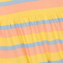 Mini Rodini-Girls Pastel Pink & Yellow Striped Dress | Childrensalon Outlet