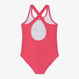 Mini Rodini-Girls Pink Dog Print Swimsuit (UPF50+) | Childrensalon Outlet