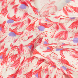 Mini Rodini-Girls Pink Floral Lyocell Shirt | Childrensalon Outlet