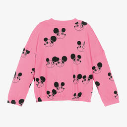 Mini Rodini-Girls Pink Organic Cotton Ritzratz Sweatshirt | Childrensalon Outlet