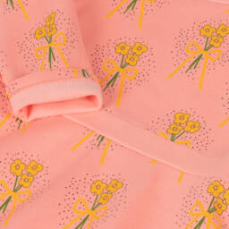 Mini Rodini-Girls Pink Organic Floral Dress | Childrensalon Outlet