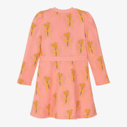 Mini Rodini-Girls Pink Organic Floral Dress | Childrensalon Outlet