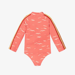 Mini Rodini-مايوه بطبعة النورس لون زهري (+UPF 40) | Childrensalon Outlet