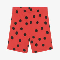 Mini Rodini-Girls Playful Red Dotty Shorts | Childrensalon Outlet