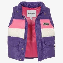 Mini Rodini-Фиолетово-розовый пуховик | Childrensalon Outlet