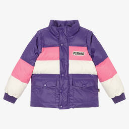 Mini Rodini-Фиолетово-розовый пуховик | Childrensalon Outlet