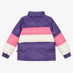 Mini Rodini-Фиолетово-розовый пуховик | Childrensalon Outlet