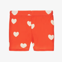 Mini Rodini-Girls Scarlet Heart Swim Shorts | Childrensalon Outlet