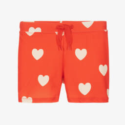 Mini Rodini-Girls Scarlet Heart Swim Shorts | Childrensalon Outlet
