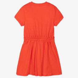 Mini Rodini-Платье из органического хлопка алого цвета для девочек | Childrensalon Outlet