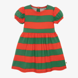 Mini Rodini-Girls Striped Cotton Day Dress | Childrensalon Outlet