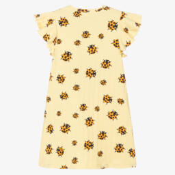 Mini Rodini-Girls Sunny Cotton Ladybird Frock | Childrensalon Outlet