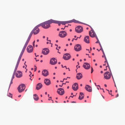 Mini Rodini-Girls Vibrant Pink Cat Sweater | Childrensalon Outlet