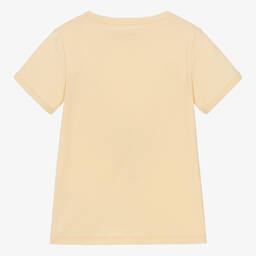 Mini Rodini-Желтая хлопковая футболка с лимоном | Childrensalon Outlet