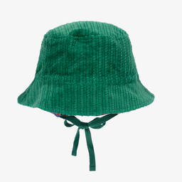 Mini Rodini-Зеленая вельветовая шапка-ведро | Childrensalon Outlet