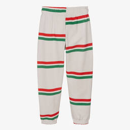 Mini Rodini-Серые джоггеры из органического хлопка в полоску | Childrensalon Outlet