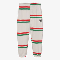 Mini Rodini-Серые джоггеры из органического хлопка в полоску | Childrensalon Outlet