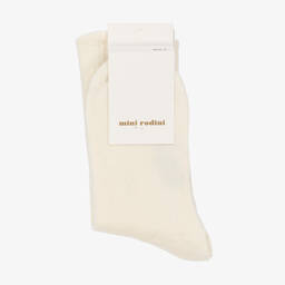 Mini Rodini-Кремовые носки с лох-несским чудовищем | Childrensalon Outlet