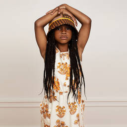 Mini Rodini-Кремовое платье из органического хлопка | Childrensalon Outlet