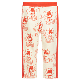 Mini Rodini-Ivory & Red Joggers | Childrensalon Outlet
