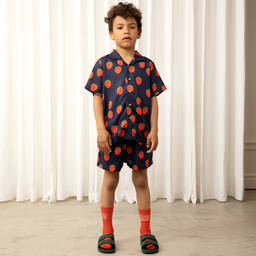 Mini Rodini-قميص ليوسيل لون كحلي | Childrensalon Outlet