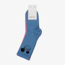 ميني روديني-جوارب مزيج قطن عضوي لون أحمر وبيج (عدد 3) | Childrensalon Outlet