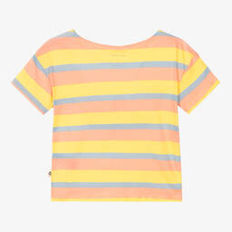 Mini Rodini-Футболка в розово-желтую полоску | Childrensalon Outlet