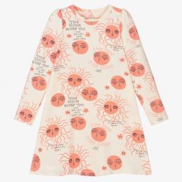 Mini Rodini-Pink & Ivory Cotton Dress | Childrensalon Outlet