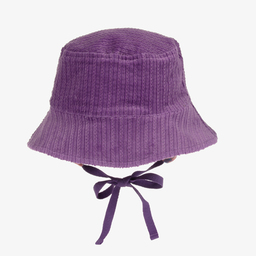Mini Rodini-Фиолетовая вельветовая шапка-ведро | Childrensalon Outlet