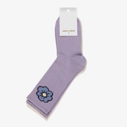 Mini Rodini-Фиолетовые и кремовые носки (2пары) | Childrensalon Outlet