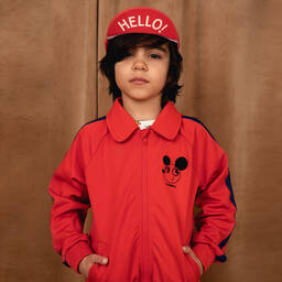 Mini Rodini-Красный топ на молнии Ritzratz | Childrensalon Outlet