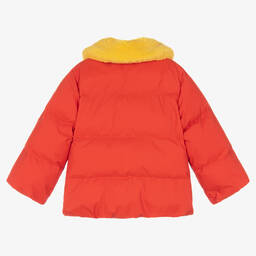 Mini Rodini-Red & Yellow Lemons Puffer Coat | Childrensalon Outlet