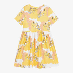 Mini Rodini-White & Yellow Unicorn Dress | Childrensalon Outlet