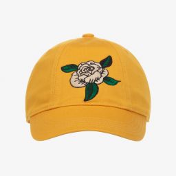 Mini Rodini-Yellow Cotton Baseball Cap | Childrensalon Outlet